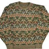 Unbranded Sweater - Large Green Wool Blend