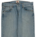 501 Levis Jeans - 34W 30L Light Wash Denim