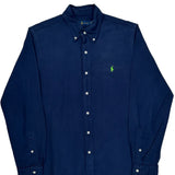 Ralph Lauren Shirt - Medium Navy Cotton
