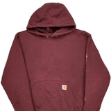 Carhartt Hoodie - Medium Burgundy Cotton