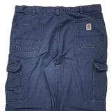 Carhartt Cargo Trousers - 38W 34L Blue Cotton Blend
