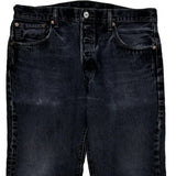 Levis Jeans - 35W 30L Black Cotton