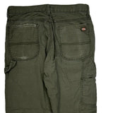 Dickies Cargo Pants - 32W 30L Green Cotton Blend