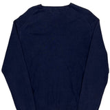 Polo By Ralph Lauren V-Neck Sweater - Small Navy Cotton