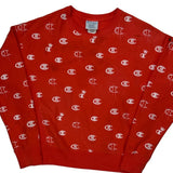 Reverse Weave Champion Sweatshirt - Medium Red Cotton Blend