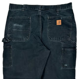 Carhartt Double Knee Carpenter Trousers - 36W 31L Black Cotton