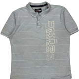 Ecko Unltd Striped Polo Shirt - 2XL Grey Cotton