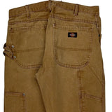 Dickies Carpenter Pants - 32W 31L Brown Cotton