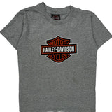 Youth Harley Davidson Graphic T-Shirt - Small Gray Cotton Blend