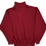 Tultex Blank 1/4 Zip - Large Red Cotton Blend