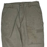 Carhartt Carpenter Trousers - 38W 32L Khaki Cotton