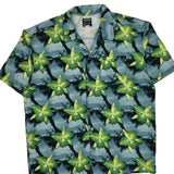 Quiksilver Floral Hawaiian Shirt - Large Multicoloured Cotton