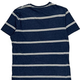 Tommy Hilfiger Striped T-Shirt - Large Blue Cotton