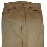 Dickies Double Knee Carpenter Pants - 32W 30L Beige Cotton