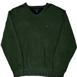 Tommy Hilfiger Sweater - XL Green Cotton