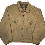 Carhartt Sherpa Lined Jacket - 2XL Beige Cotton