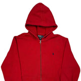 Polo By Ralph Lauren Hoodie - 2XL Red Cotton