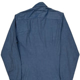 Tommy Hilfiger Slim Fit Shirt - Large Blue Cotton