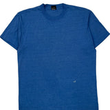 Grounds Crew Screen Stars Single Stitch T-Shirt - XL Blue Cotton Blend