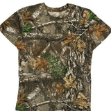Realtree Camo T-Shirt - Large Brown Cotton Blend