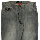 Request Hip Hop Jeans - 33W 32L Grey Cotton Blend