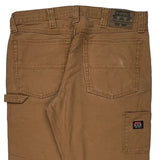 Wrangler Carpenter Pants - 34W 29L Brown Cotton