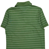 Tommy Hilfiger Striped Polo Shirt - Small Green Cotton