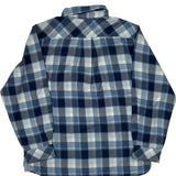 Age 7 Tommy Hilfiger Checked Flannel Shirt - XS Blue Cotton