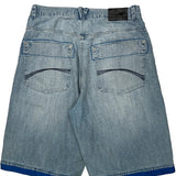 Koman Denim Shorts - 36W 11L Light Wash Cotton