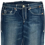 True Religion Contrast Stitch Jeans - 38W 30L Dark Wash Denim