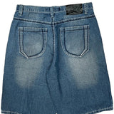 Koman Denim Shorts - 34W 11L Blue Cotton Blend