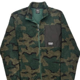 Oakley Camo Fleece Jacket - Medium Khaki Polyester