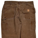 Berne Carpenter Trousers - 36W 30L Brown Cotton