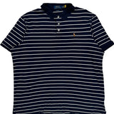 Polo By Ralph Lauren Striped Polo Shirt - XL Navy Cotton