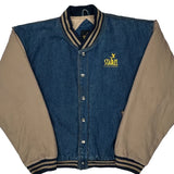 An Encore Network Starz Varsity Jacket - XL Beige Denim