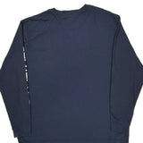 Carhartt Spellout Long Sleeve T-Shirt - XL Navy Cotton