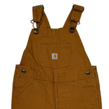 Age 4 Carhartt Double Knee Overalls - XS Brown Cotton
