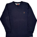 Tommy Hilfiger Long Sleeve T-Shirt - Large Navy Cotton