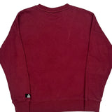 Reebok Sweatshirt - Medium Burgundy Cotton Blend