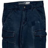 Carhartt Cargo Trousers - 30W 30L Blue Cotton