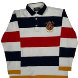 Polo By Ralph Lauren Striped Long Sleeve Polo Shirt - 2XL Multicoloured Cotton