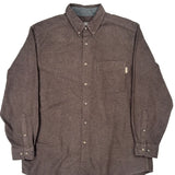 Woolrich Shirt - Large Brown Wool