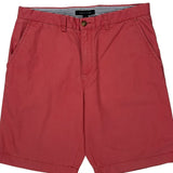 Tommy Hilfiger Chino Shorts - 35W 9L Red Cotton