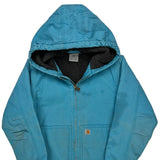Age 7-8 Carhartt Jacket - Small Blue Cotton