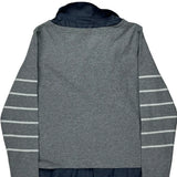 Tommy Hilfiger Striped Sweatshirt - Large Grey Cotton