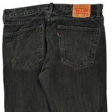 505 Levis Jeans - 36W 30L Black Denim