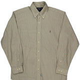 Ralph Lauren Striped Shirt - Medium Beige Cotton