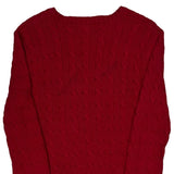 Ralph Lauren Sport Cable Knit Sweater - Large Red Cotton