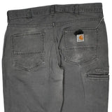 Carhartt Carpenter Trousers - 34W 34L Grey Cotton Blend