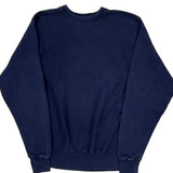 1990'S Blank Made In USA Soffe Sweatshirt - XL Navy Cotton Blend
